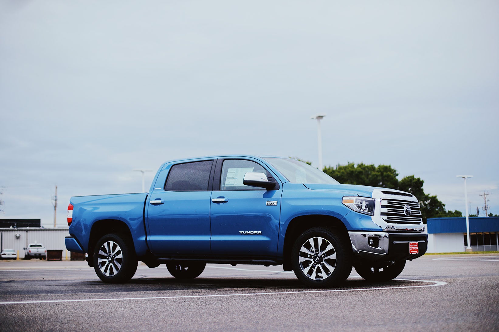 A sleek blue used truck for sale in Fort Dodge, IA