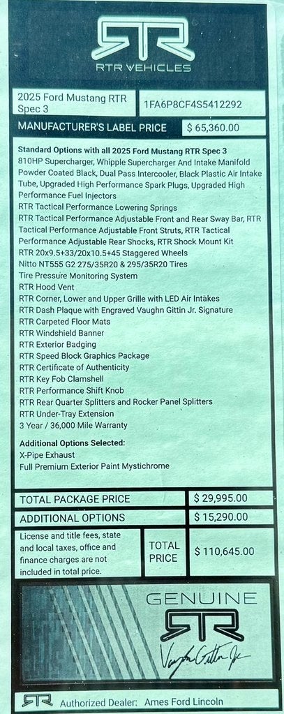 2025 Ford Mustang RTR Spec-3