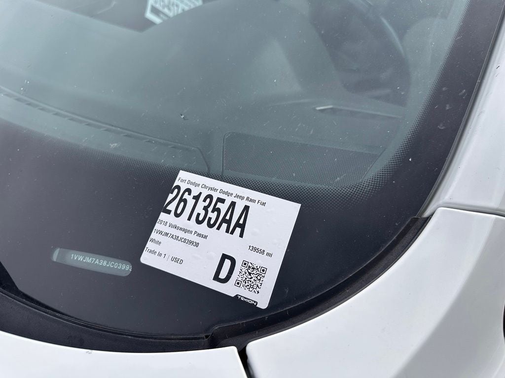 2018 Volkswagen Passat 3.6L V6 GT
